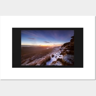 Upper Neuadd Reservoir from Bwlch Duwynt, Brecon Beacons National Park, Wales Posters and Art